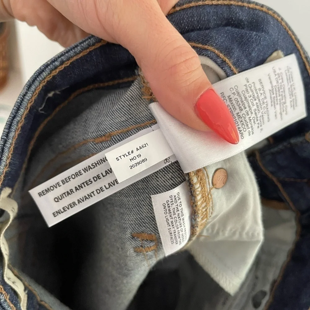 NWOT Madewell Curvy 10” High Rise Jean Moreaux Dark Wash - 23